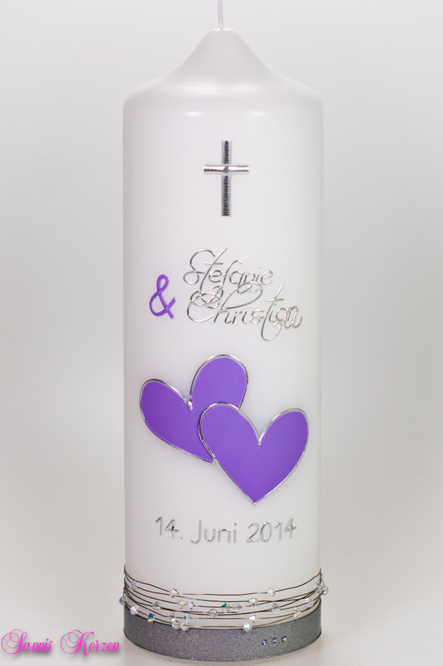 Hochzeitskerze "schlicht" 