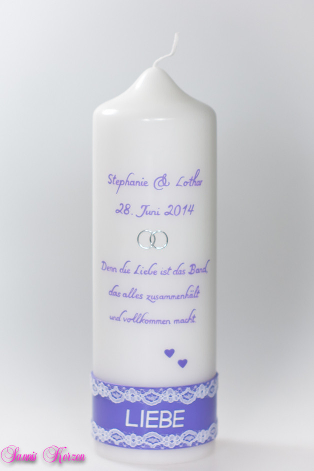 Hochzeitskerze LIEBE