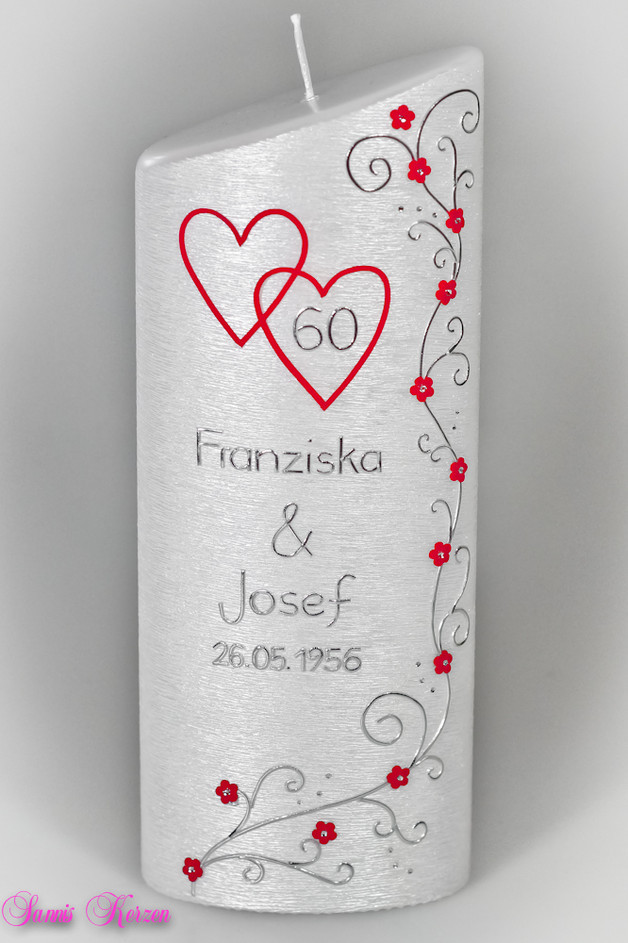  Diamantene Hochzeitskerze