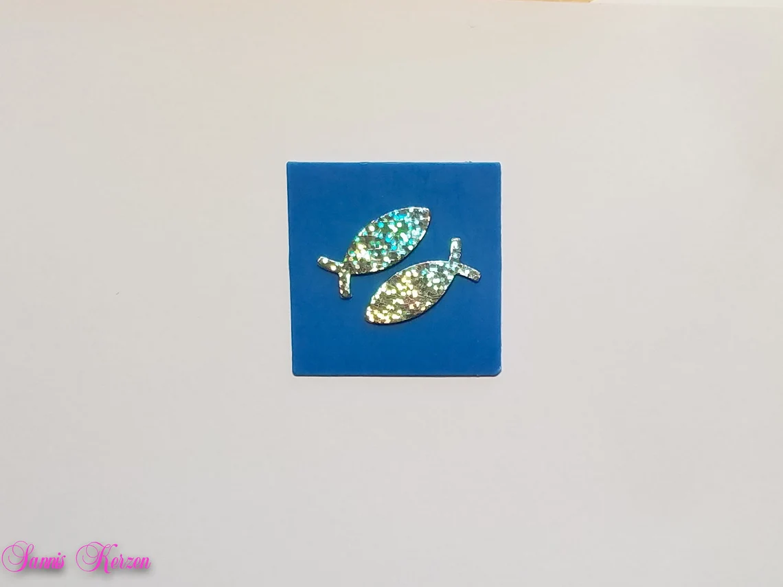 freie Farbwahl Wachs-Quadrate mit Fische