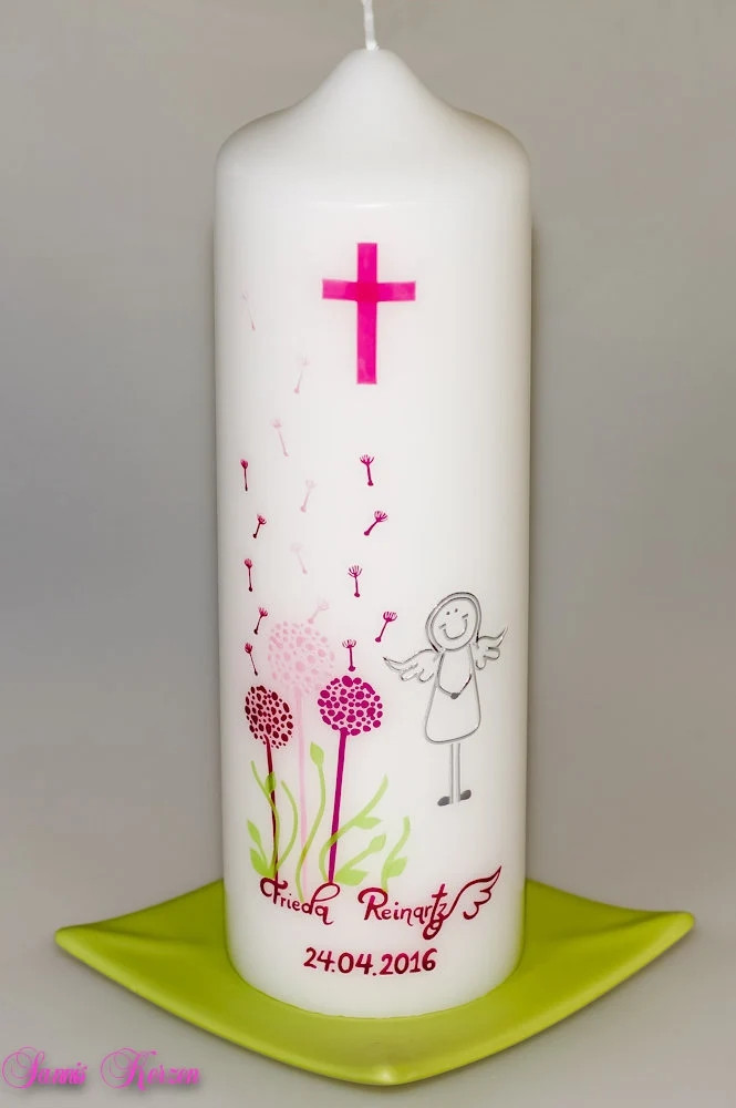 Taufkerze "Pusteblumen"