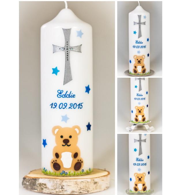 Taufkerze "Teddybär"
