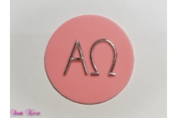 Wachs-Kreis mit Alpha Omega