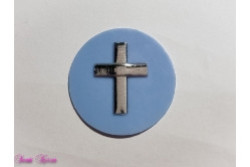 Wachs-Kreis mit Kreuz