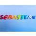 Regenbogen Wachs-Buchstaben