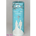 Hochzeitskerze winterfairytale mit Lovebirds