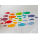 27 Wachs-Fische Regenbogen 9 Farben